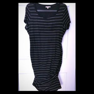 Sundry from Evereve Cotton Dress w/side ruching